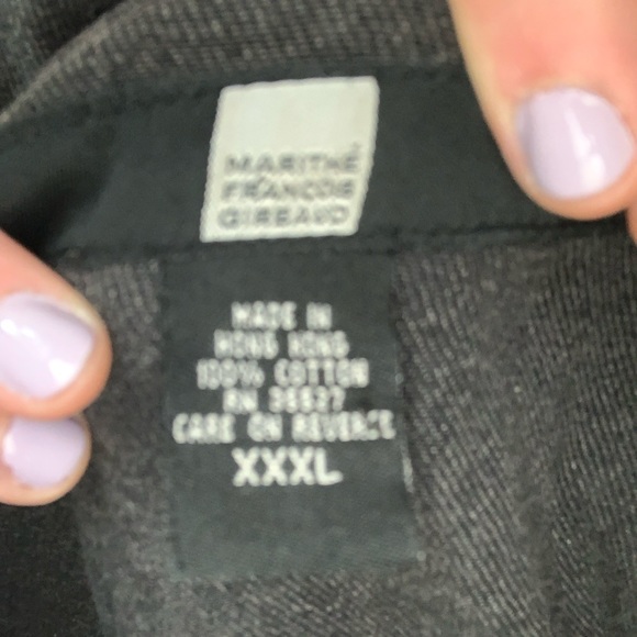 Black jean jacket Marithé Francois Gibaud - Picture 3 of 4